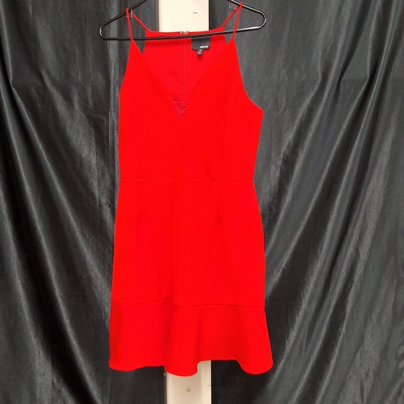 Greylin Red Halter Fit and Flare Mini Dress - Picture 9 of 10